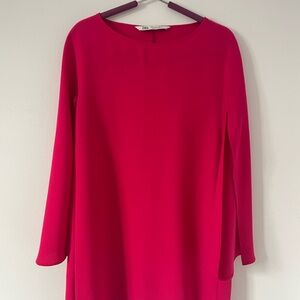 Zara Fuchsia Long Sleeve dress